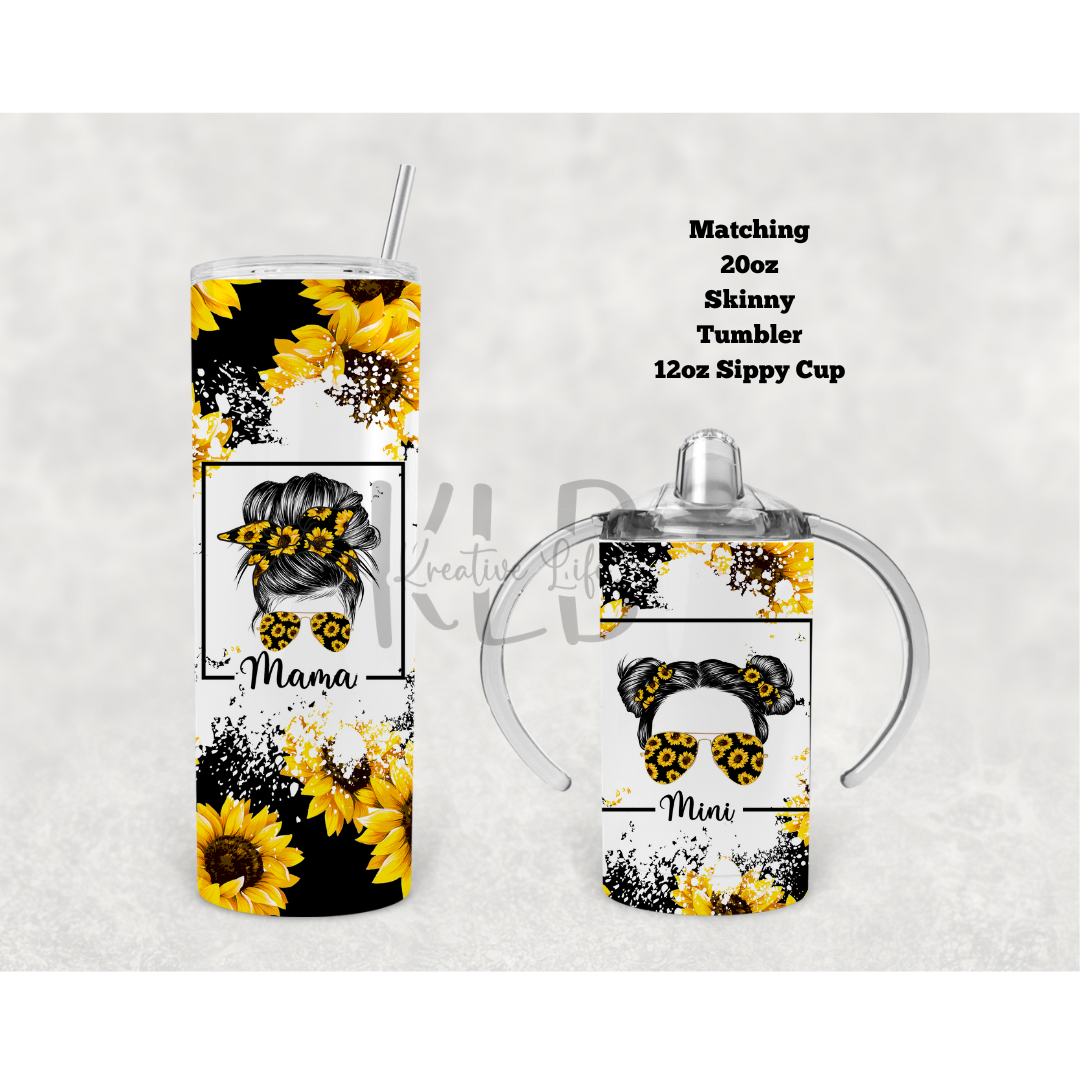 Mini | Sunflower | 12oz Tumbler | Stainless Steel | Kids Gift Ideas