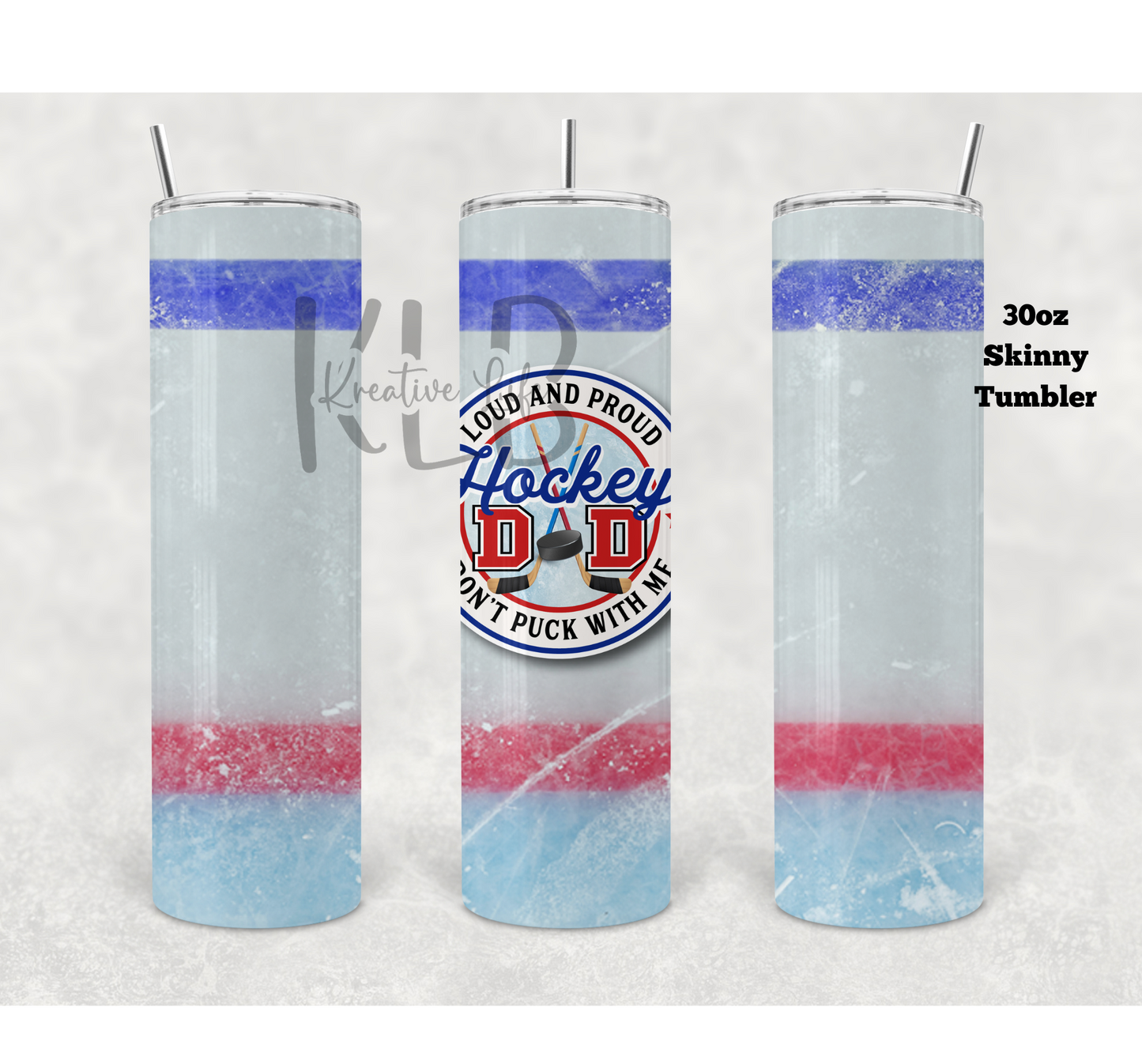 Hockey Dad | 30oz Tumbler | Matte Finish | Gift for Dad