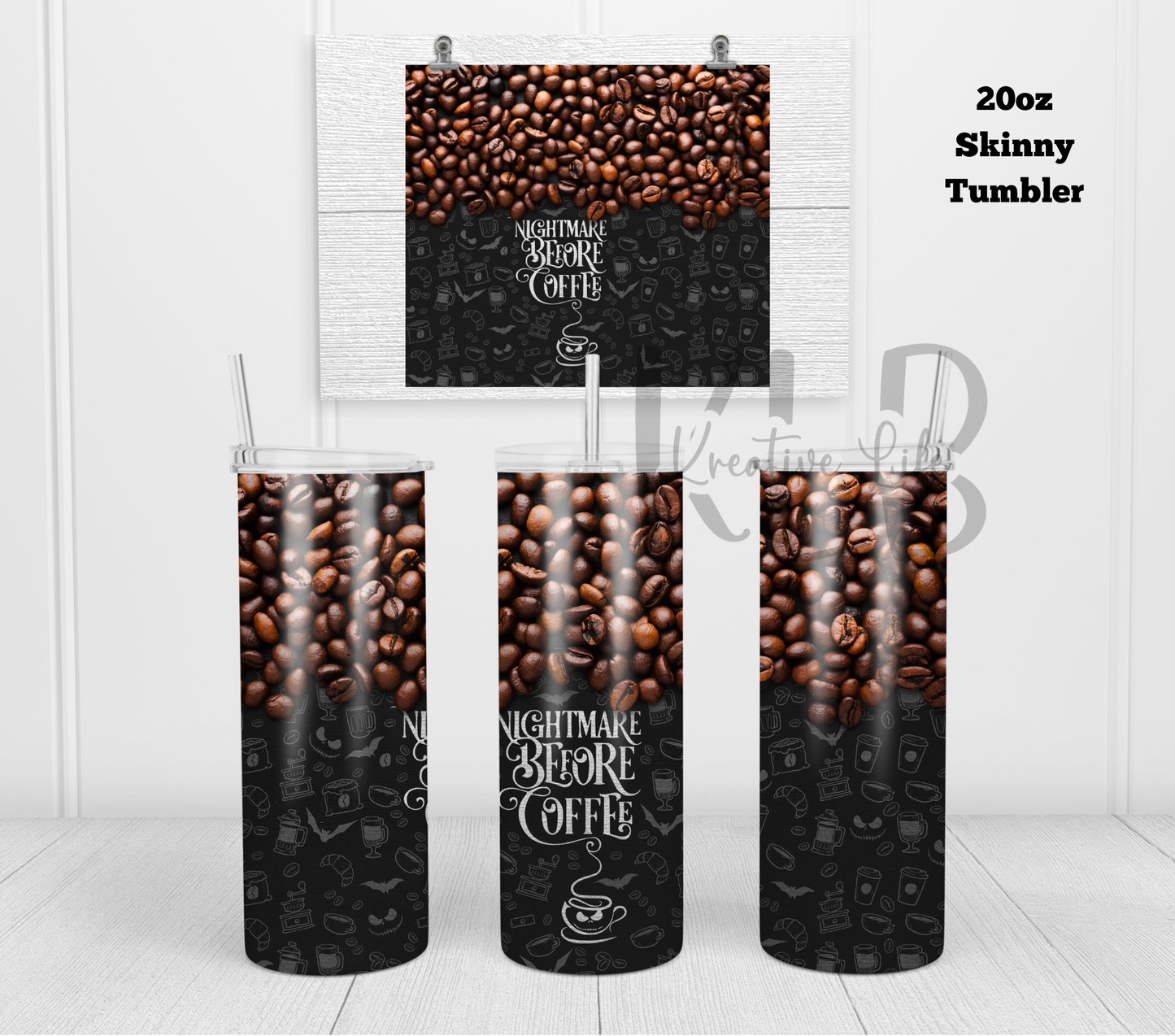 Nightmare Before Coffee | 20oz Tumbler | Halloween Gift