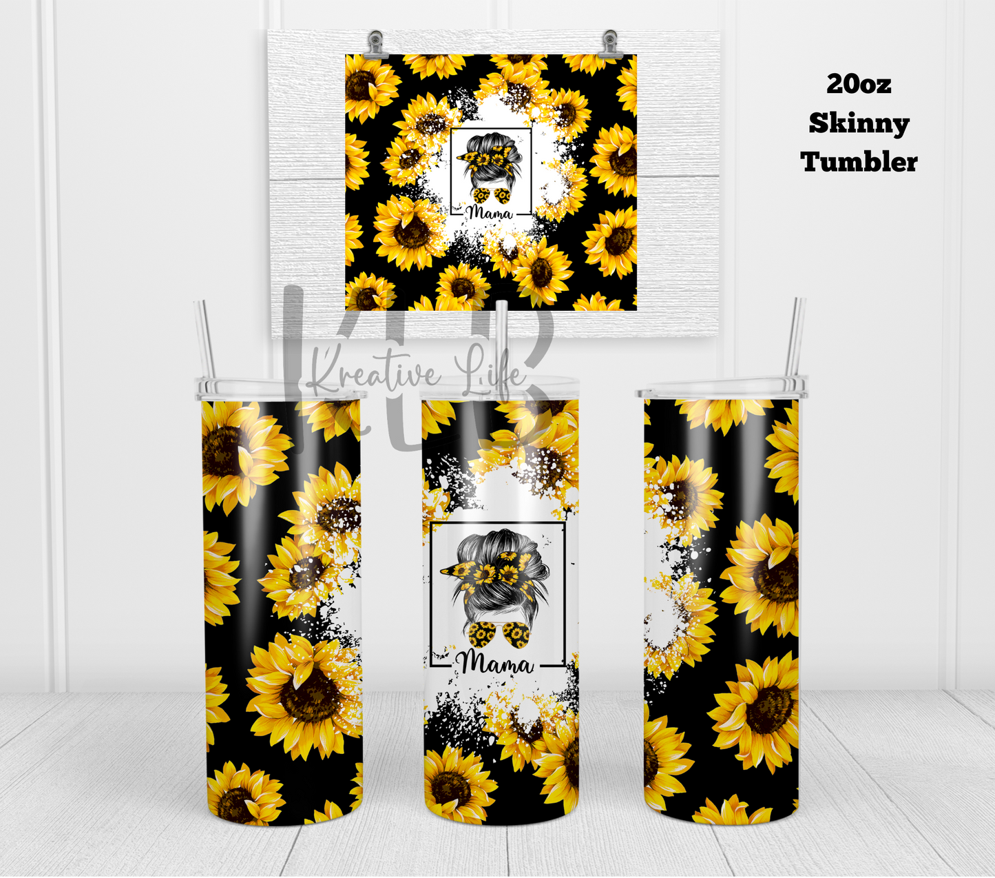 Mama | Sunflower | 20oz Tumbler | Mother's Day Gift