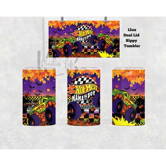 Mama's Boy | Monster Truck | 12oz Tumbler | Kids Gift Ideas