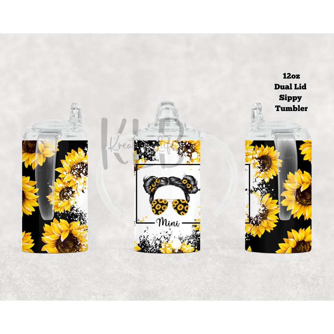 Mama & Mini Sunflower | 12oz | 20oz | Tumbler Set | Matching