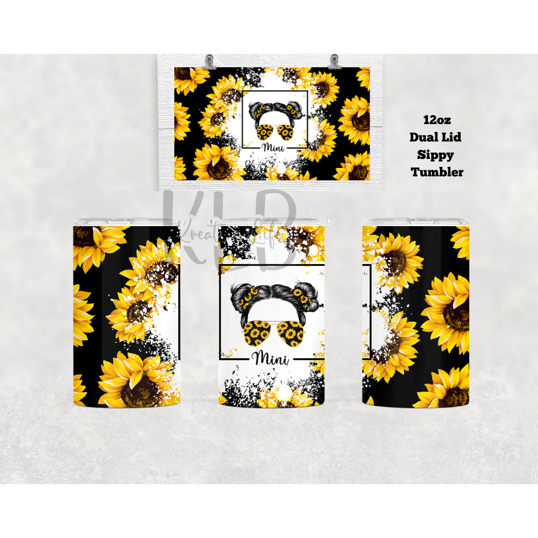 Mama & Mini Sunflower | 12oz | 20oz | Tumbler Set | Matching