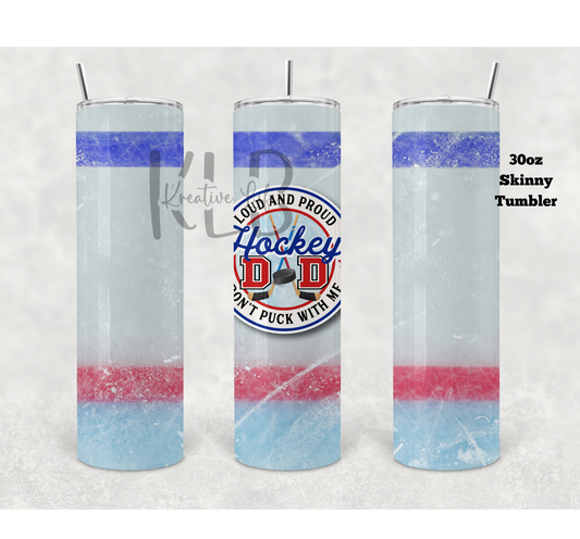 Hockey Dad | 30oz Tumbler | Matte Finish | Gift for Dad