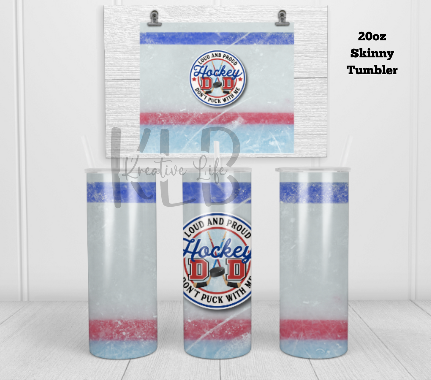 Hockey Dad | 20oz Tumbler | Sports Enthusiast Gift