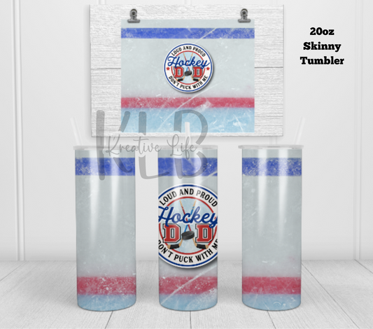 Hockey Dad | 20oz Tumbler | Sports Enthusiast Gift