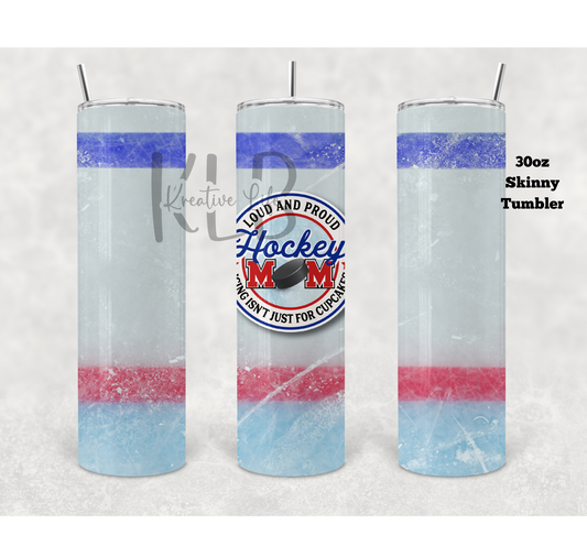 Hockey Mom | 30oz Tumbler | Matte Finish | Gift for Mom