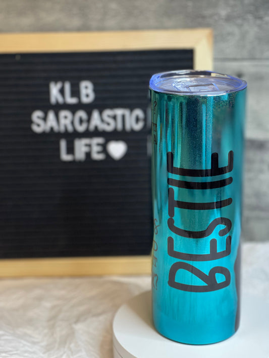 Bad Bitch | Teal | 20oz Straight Tumbler