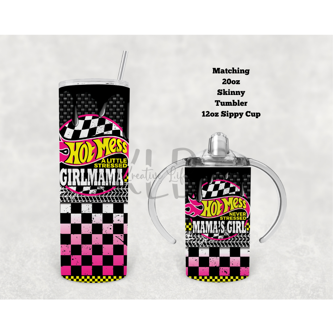 Girl Mama | Mama's Girl | Pink | 12oz Tumbler | 20oz Tumbler | Set