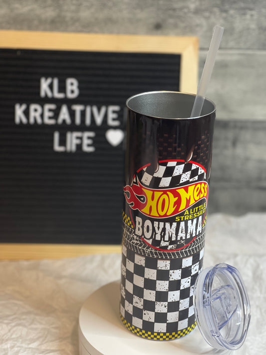 Hot Mess Boy Mama | 20oz Tumbler | Shop Now | Ready to Ship