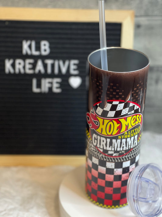 Hot Mess Girl Mama | 20oz Stainless Steel Tumbler | Shop Now | Ready to Ship