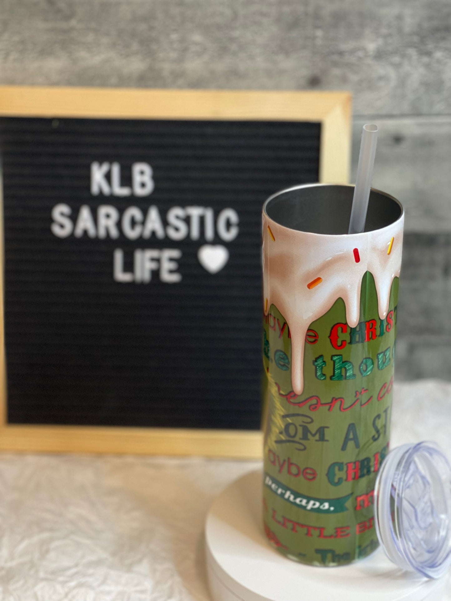 Grinch Story | 20oz Tumbler | Christmas in July | Ready to Ship