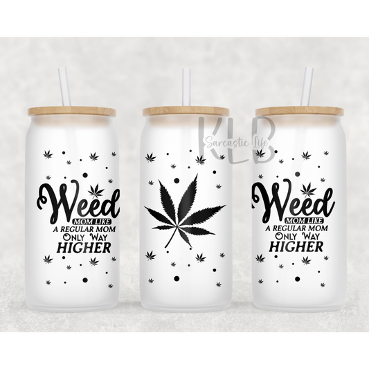 Like a Normal Mom... | 16oz Frosted Glass Can Tumbler | Shop Now